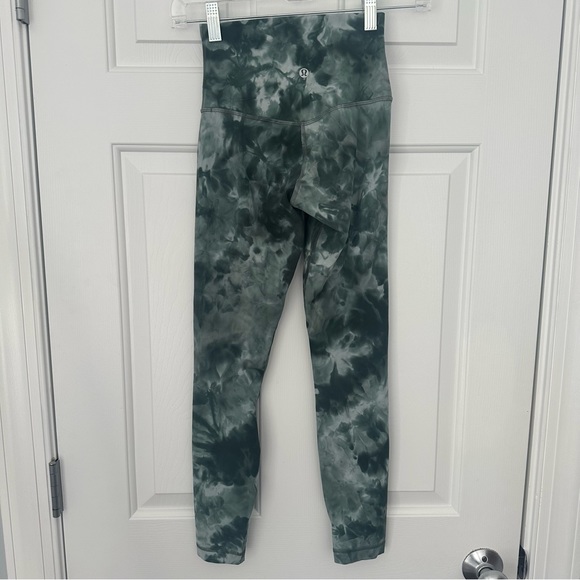 SOLD! Lululemon Align High Rise Tight 25” Diamond Dye Starlight Smoked Spruce 2 - Picture 7 of 12